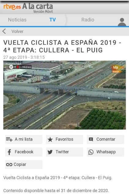 La Vuelta Ciclista a Espana a su paso por la nave de Jofemesa en Valencia